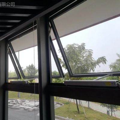 সমসাময়িক অ্যালুমিনিয়াম উইন্ডোজ শীর্ষ ঝুলন্ত ছাদ উইন্ডো সাউন্ডপ্রুফ